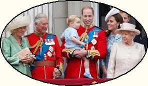 royalty with medals on balcony