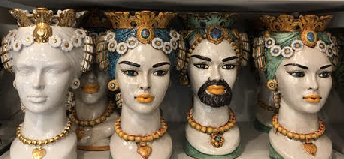 a photo of teste di moro ceramic heads