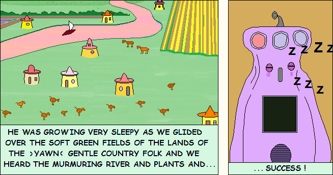 Panel 5 -- The jailer falls asleep